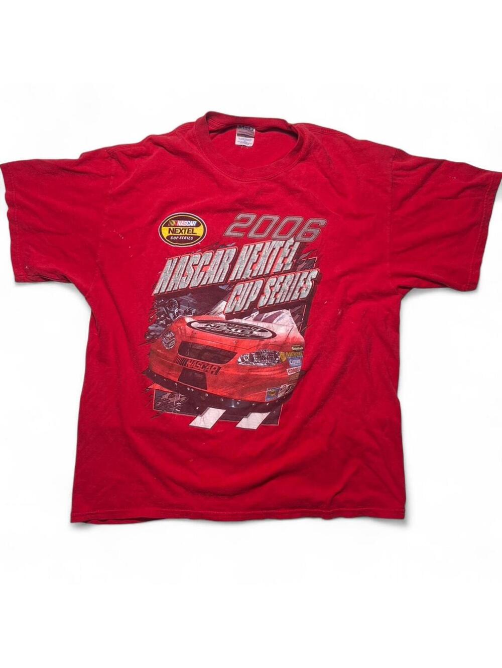 Y2K 2006 NASCAR Nextel Cup Series Red Motorsport Racing Graphic Tee Men’s XL